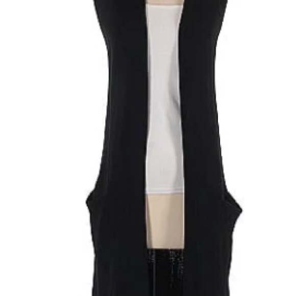 Wilfred Sweaters - Wilfred by Aritzia Black Rayon Knit Cardigan Duster